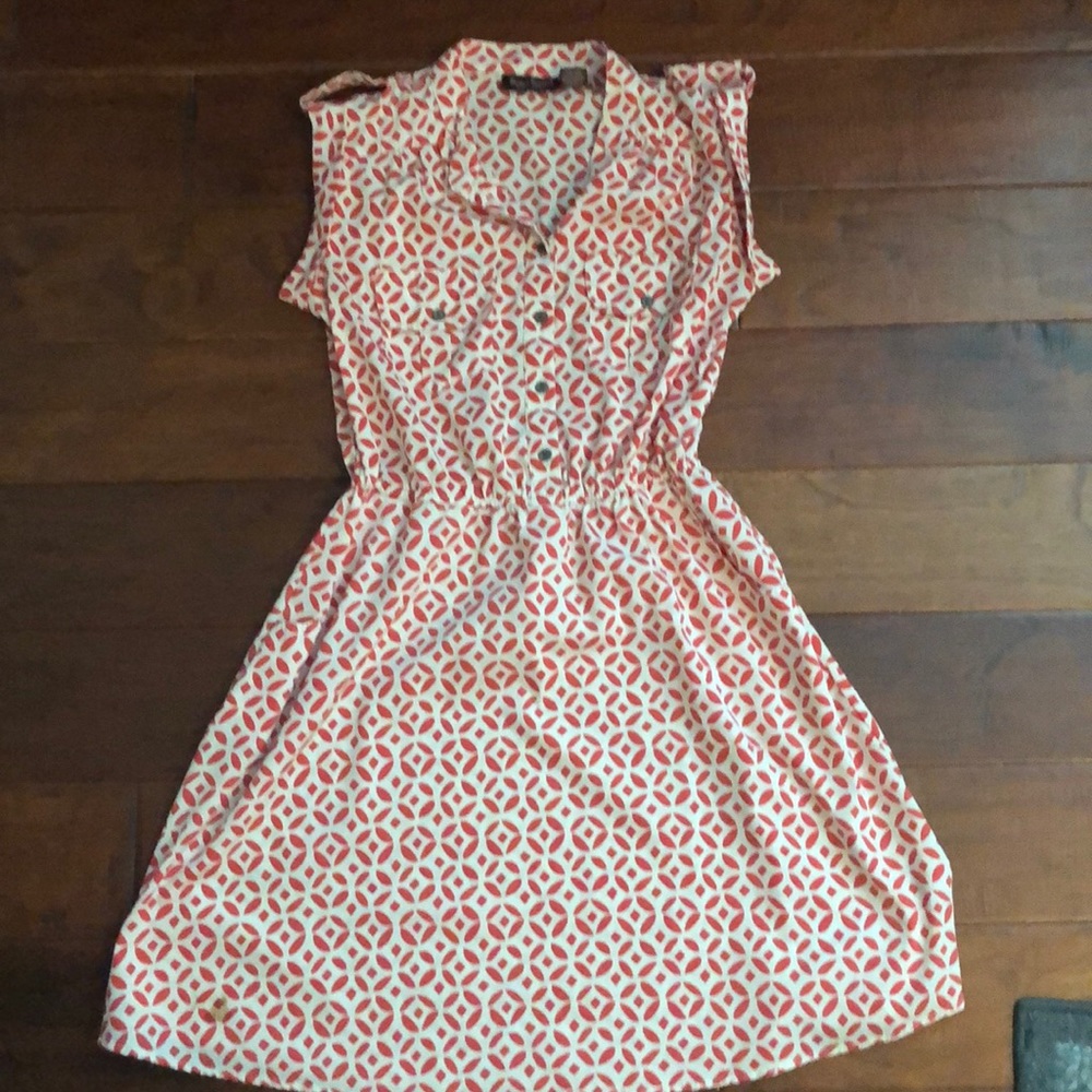 Medium red and white dress